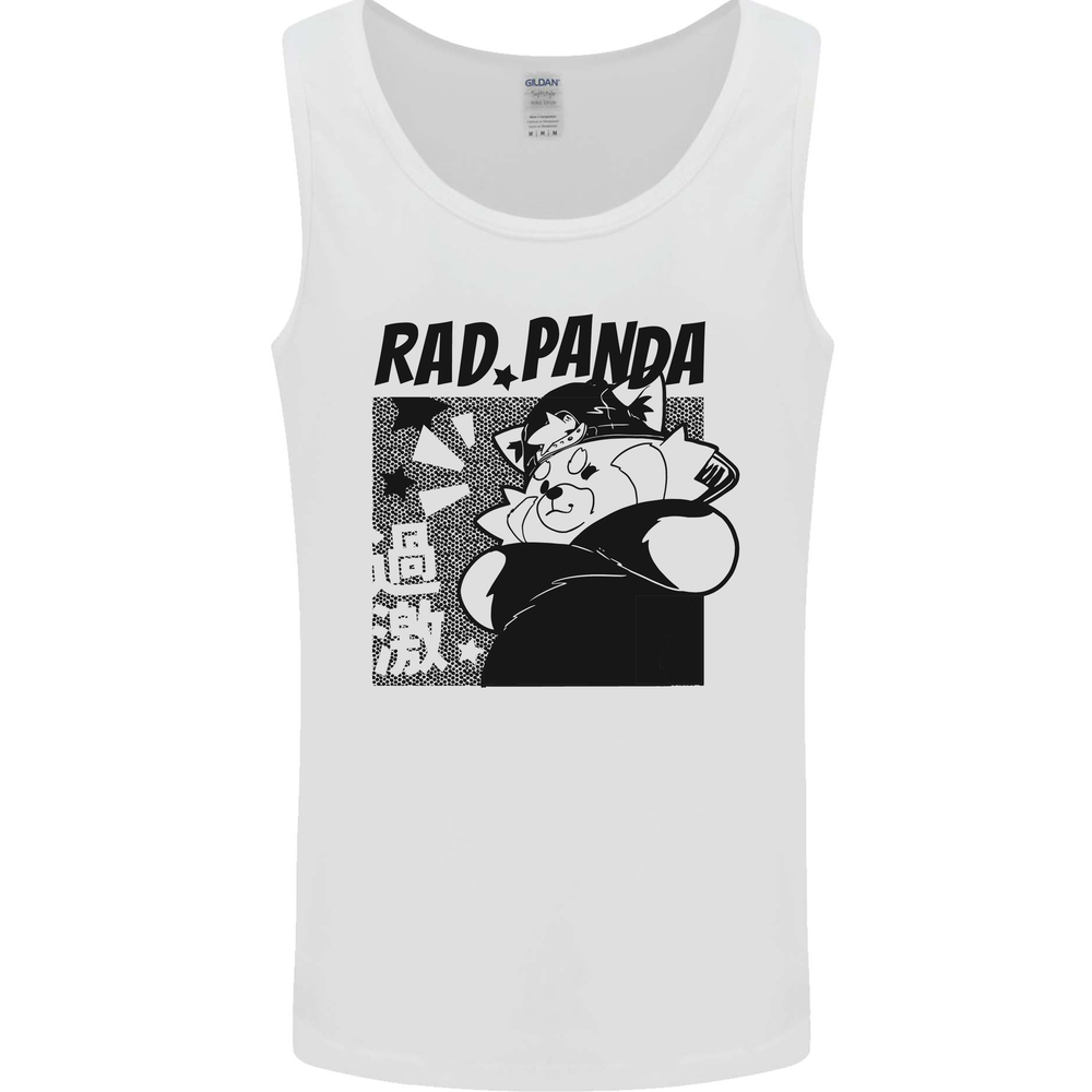 Rad Red Panda Japanese Cool Mens Vest Tank Top