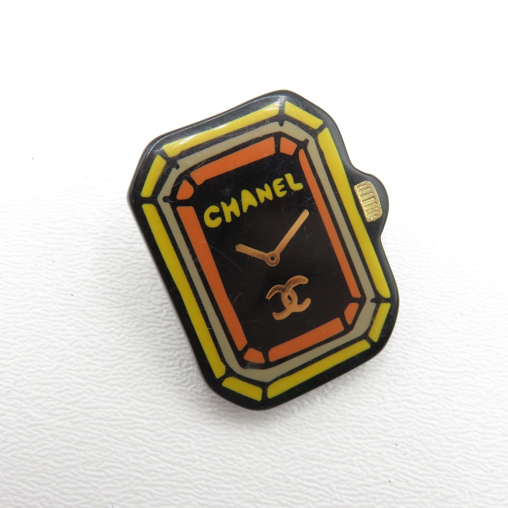 Chanel D23 Enamel Watch Face Brooch Pin France