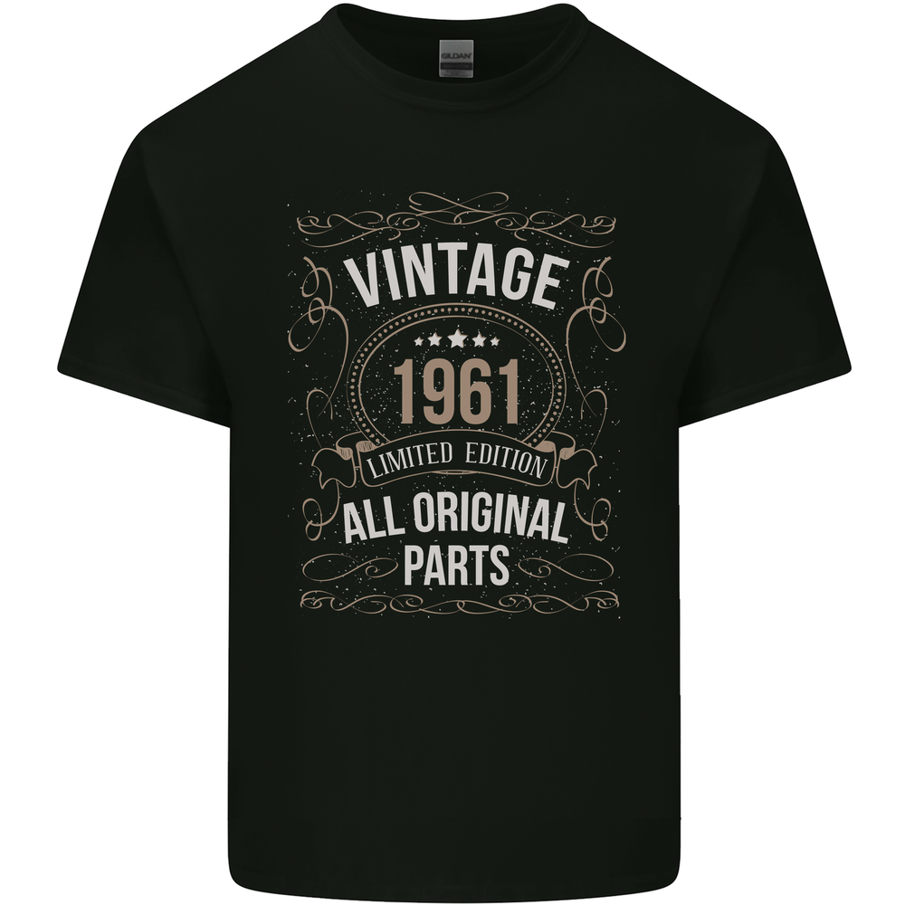 62nd Birthday Limited Edition 1961 Mens Cotton T-Shirt Tee Top