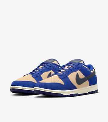 NIKE Men 10.0US   Dunk Low Lx Blue/Beige/Black Dv7411-400 W Womens Wmns Suede