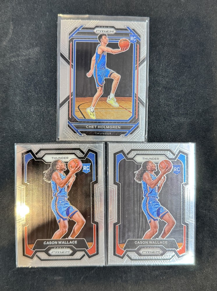 Chet Holmgren Cason Wallace 2022-23 Panini Prizm Base Prizm RC Rookie lots3 -gk