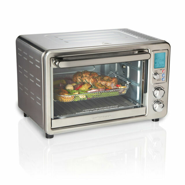 Hamilton Beach Sure-Crisp Digital Air Fryer Toaster Oven with Rotisserie - Silver (31193)