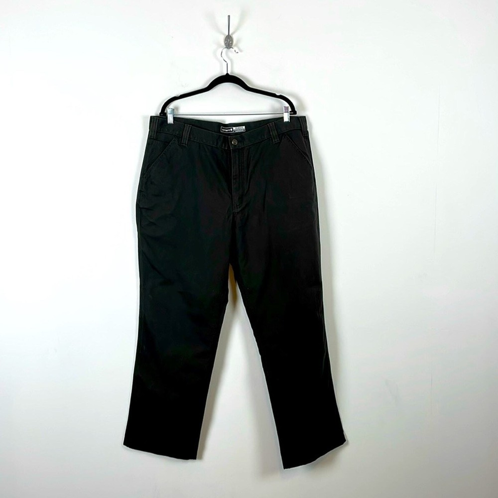 Carhartt Relaxed Fit Mens 40x32 Rugged Flex Canvas Wide Leg 4 Pocket Work Pants