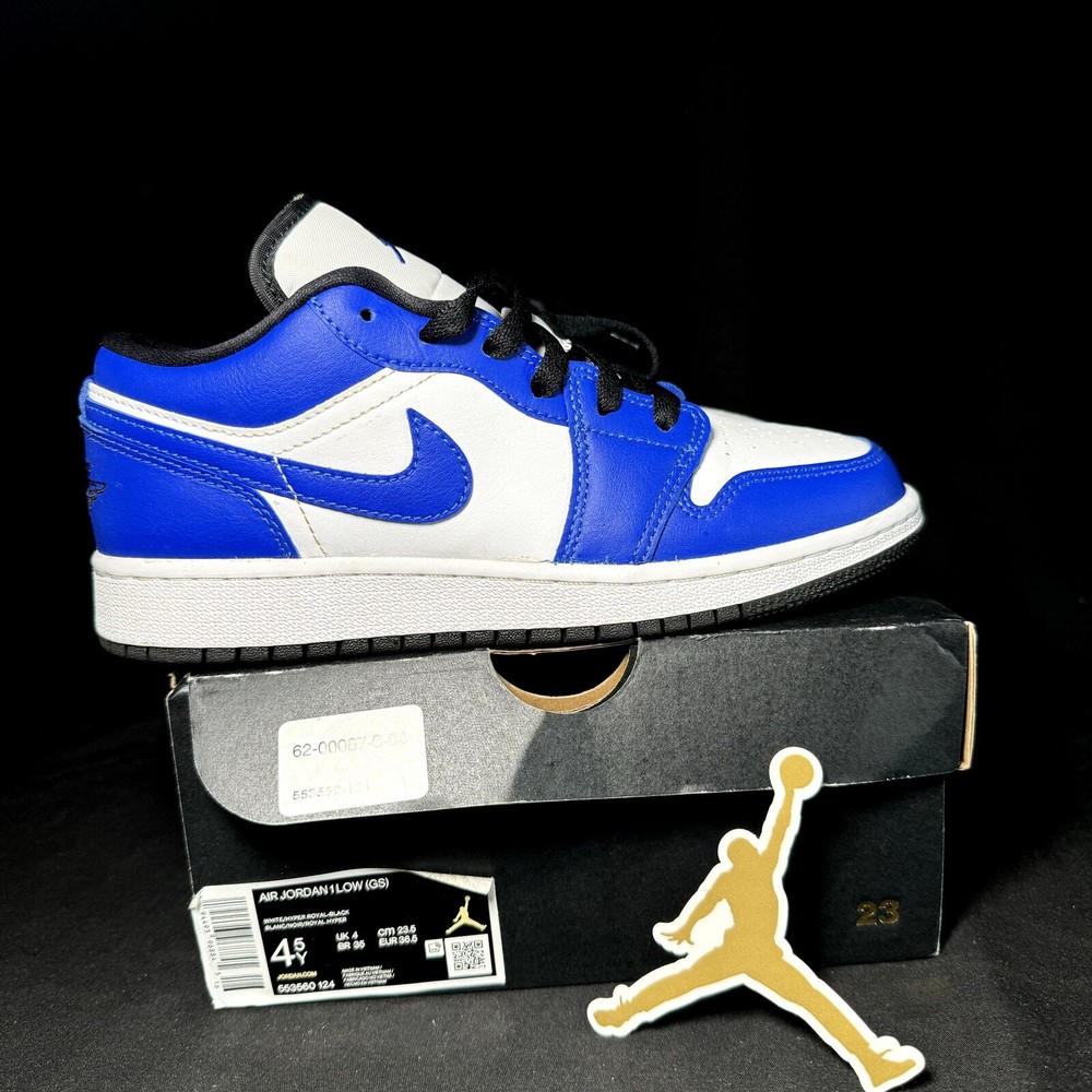 Nike Air Jordan 1 Low GS Game Royal 2020 Men's Shoes - Size 4.5 - 553560 124