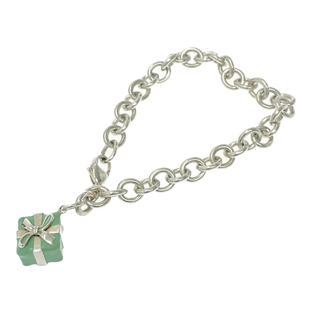 Tiffany & Co Sterling Silver Blue Box Bracelet 925 22.2g Pre-Owned
