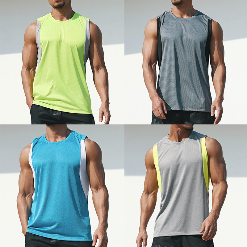 Men Gyms Bodybuilding Fitness Muscle Sleeveless Singlet T-shirt Top Vest Tank CA