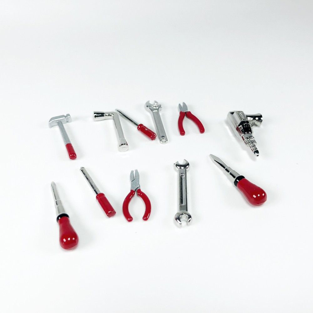 Diorama 1/18 Garage Repair Tool Model Set Workshop Scene Props Model Accessories