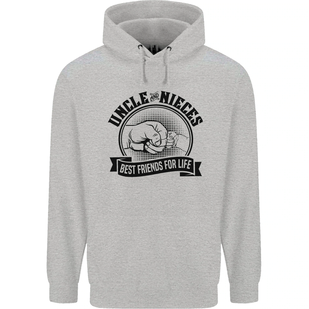 Uncle & Nieces Best Friends Uncles Day Mens 80% Cotton Hoodie