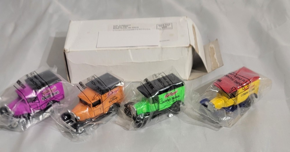 Vintage Matchbox cars - Kellogg's Cereal Ford Trucks 1979 Set of 4 New Sealed A