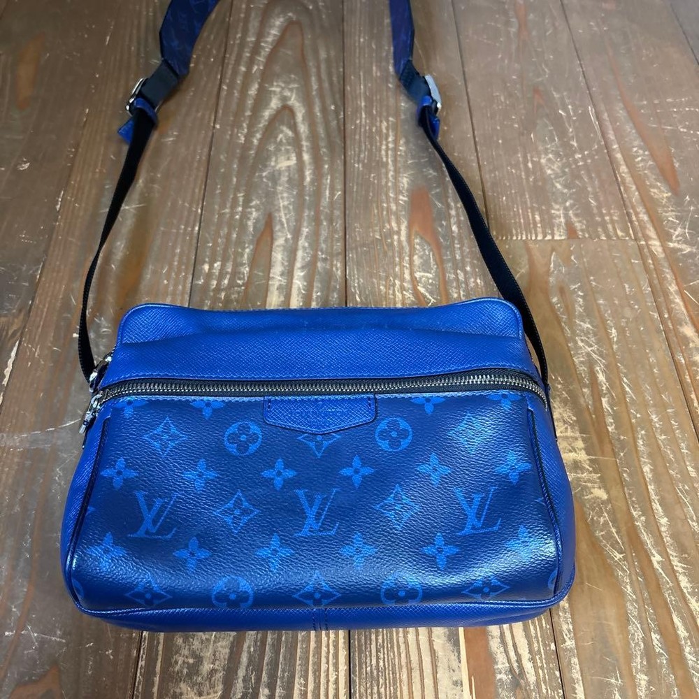 Louis Vuitton Blue M30242 Messenger PM Taigarama Super Good Condition