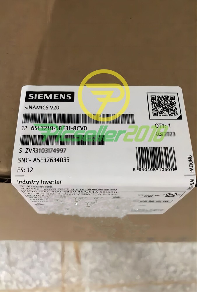 6SL3210-5BE31-8CV0 1PCS NEW SIEMENS Industrial Inverter 6SL3210-5BE31-8CV0