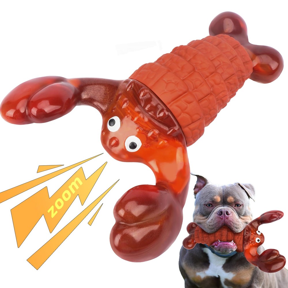 Squeaky Dog Toys for Aggressive Chewers for Large Dogs, Interactive Dog Chew ...