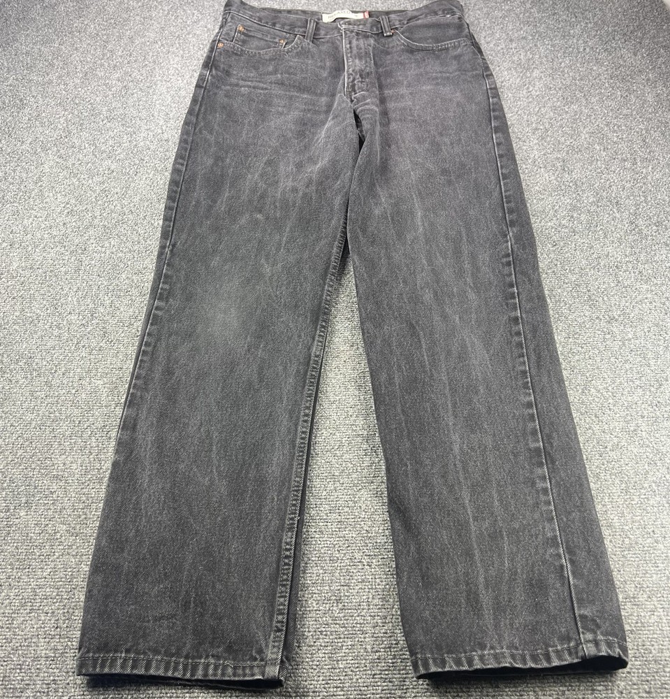 Vintage Levi’s 550 Jeans Mens 34x34 Black Relaxed Fit Straight Y2K