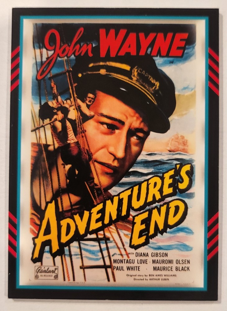 2011 Panini Americana Movie Posters Adventure End John Wayne Used Relic #181/499