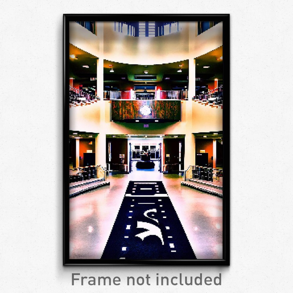 Póster Pixel Art - Espectacular escuela secundaria (impresión de videojuego psicodélico de 8 bits)