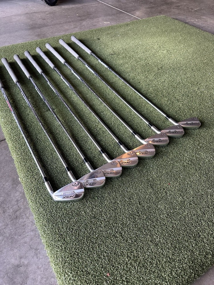 Callaway Apex Pro Forged Tungsten Iron Set 4-A Steel Shaft 8 Clubs