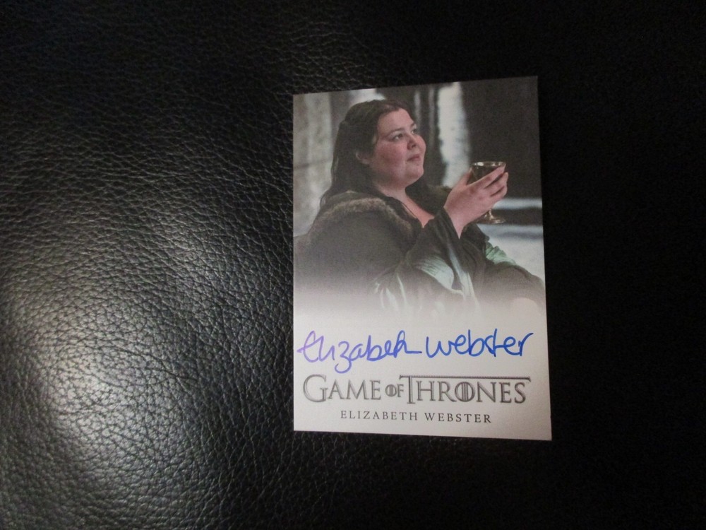 Game of Thrones Season 5 Elizabeth Webster Walda Bolton Autograph Card FB