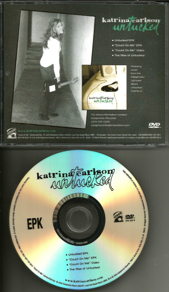 KATRINA CARLSON Untucked Count On Me EPK Video Promo DJ DVD 2008