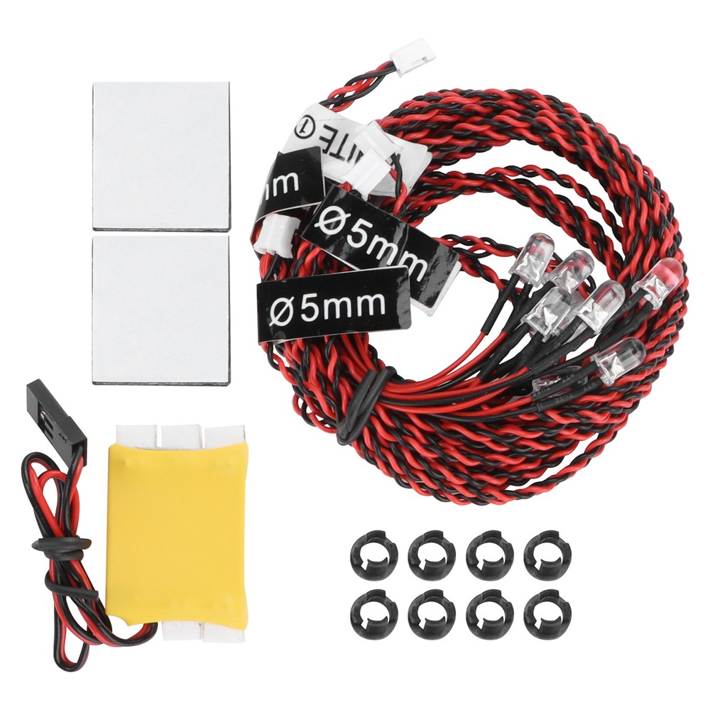 8pcs RC LED Flash Light Night LED Lights Kit For RC Airplane Aircraf HA FD