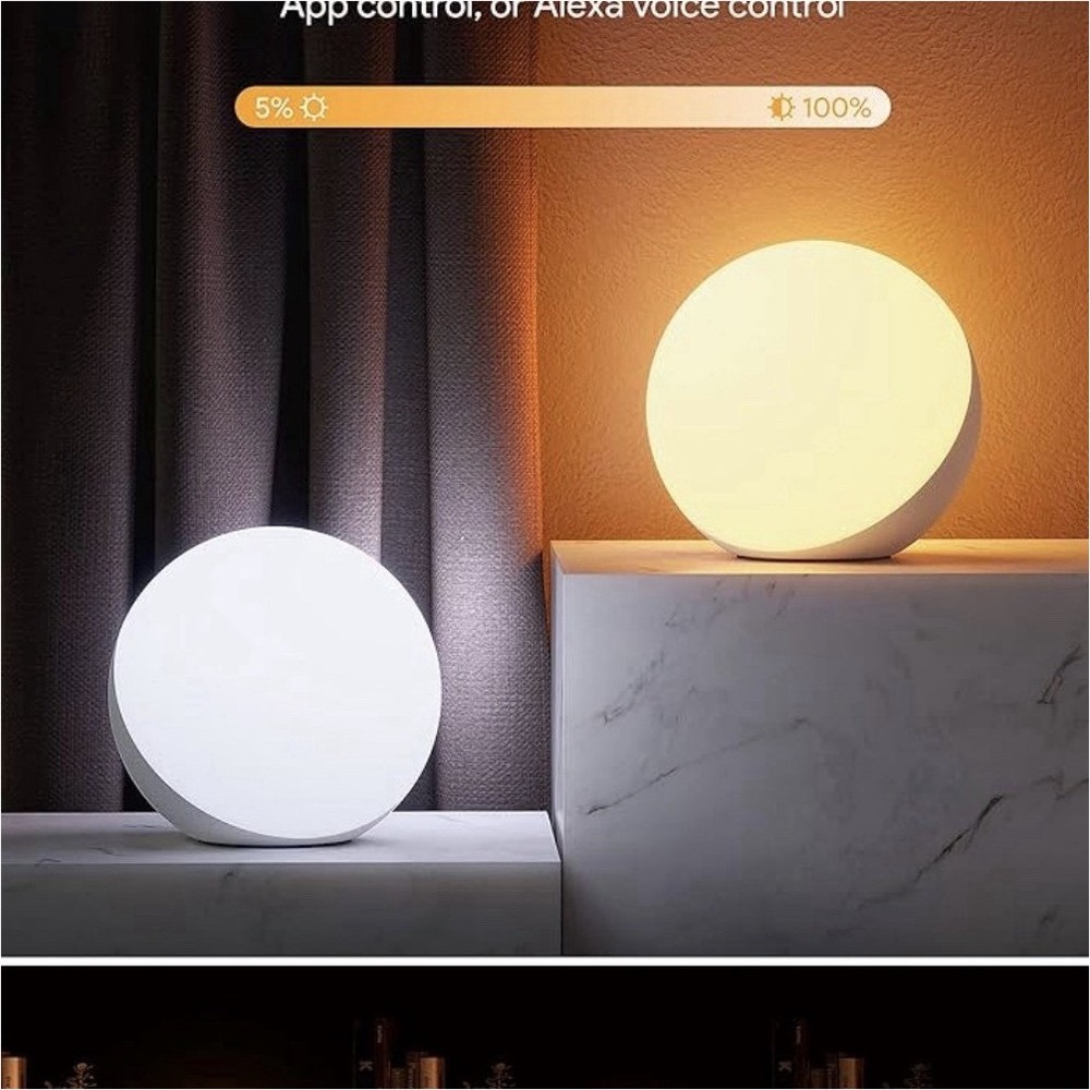 Smart RGB LED Night Light Alexa Google Home Compatible Touch App ControlDimmable