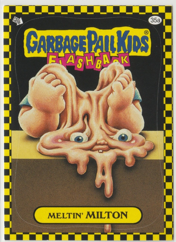 Meltin Milton #35a Garbage Pail Kids 2010 Flashback Series 1 FB1 Card
