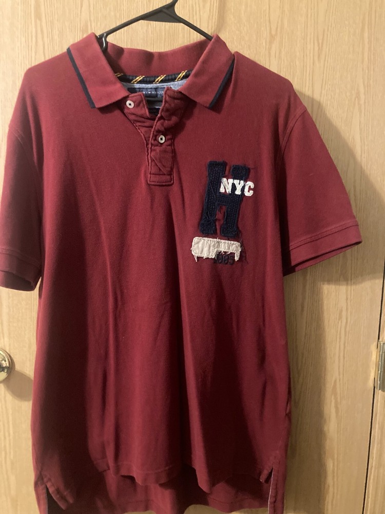 Men's Tommy Hilfiger Short Sleeve Polo Shirt Size L
