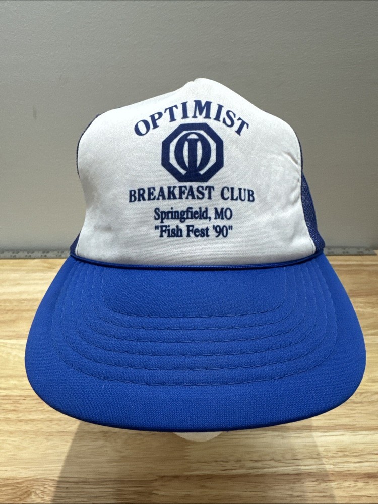 Vintage Optimist Breakfast Club Fish Fest ‘90 Trucker Hat One Size Fits Most
