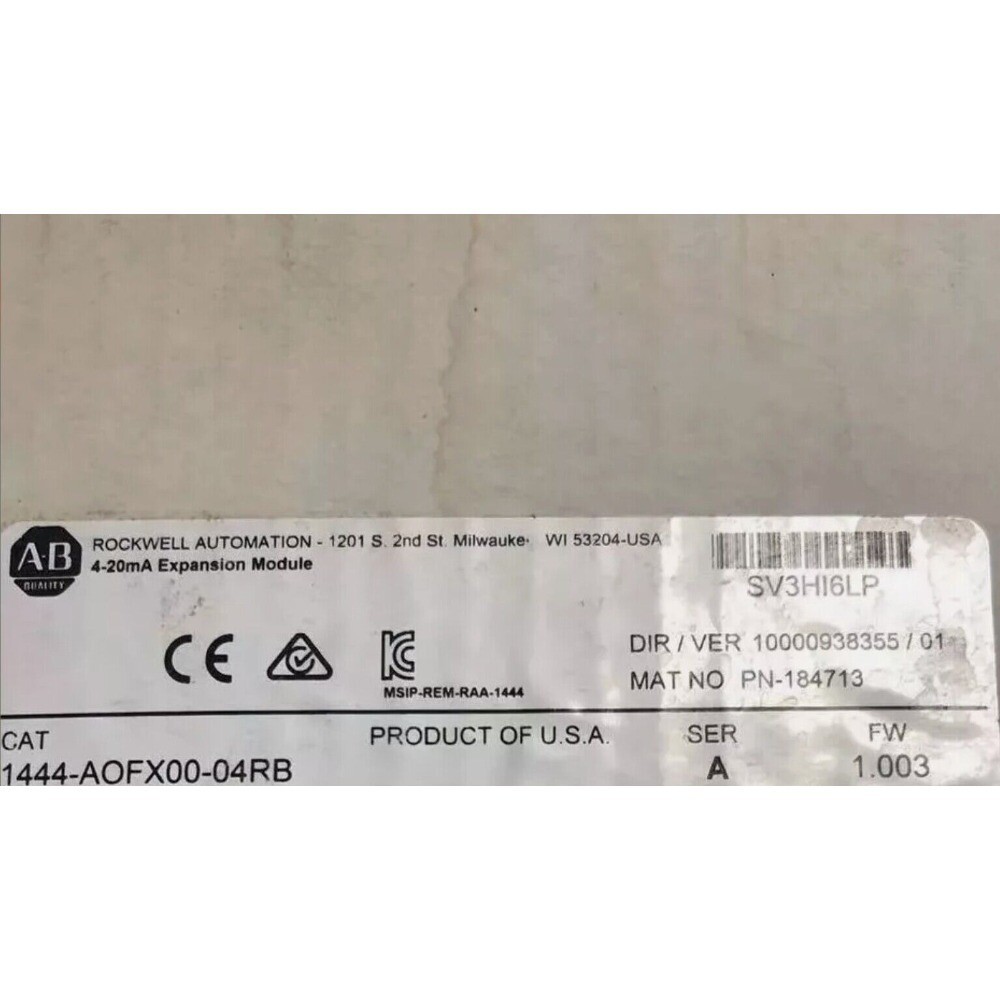 Allen Bradley 1444-AOFX00-04RB 1444AOFX0004RB Brand  AB   US Free Tax