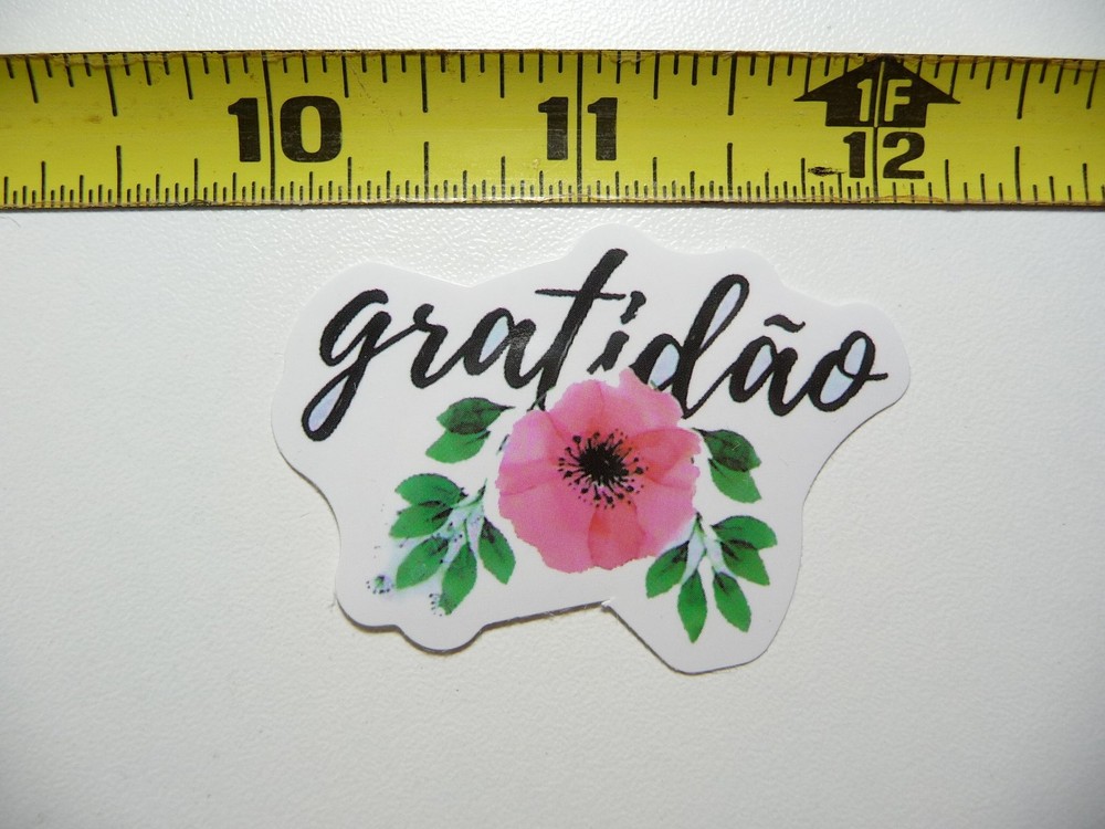 GRATIDAO FLOWER POSITIVE DECAL STICKER MOTIVATIONAL MOTIVATE