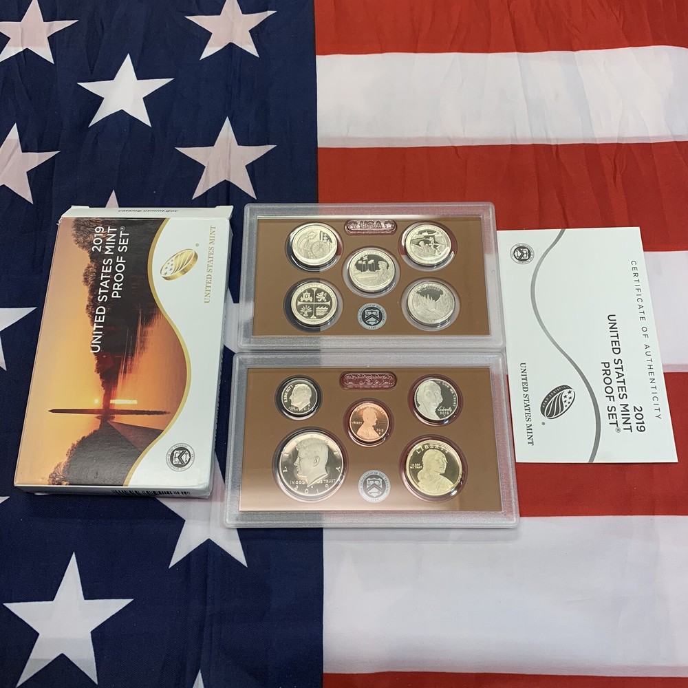 2019-s US CLAD Proof Set. 10 coin set. With COA