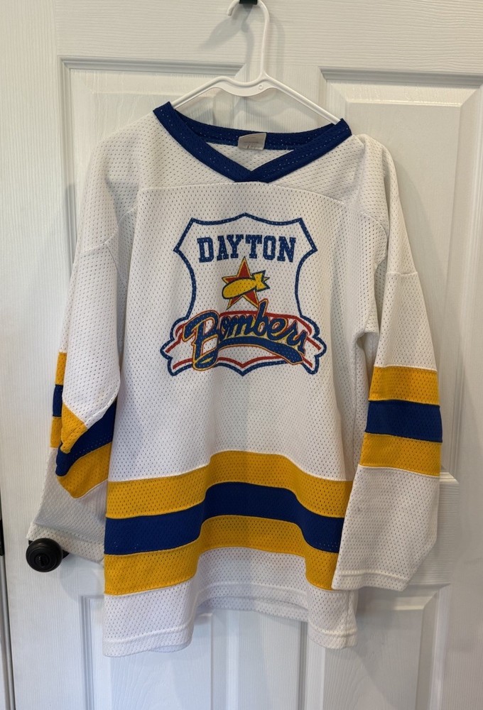Vintage 90s Dayton Bombers Hockey Jersey ECHL AK Made In Canada M