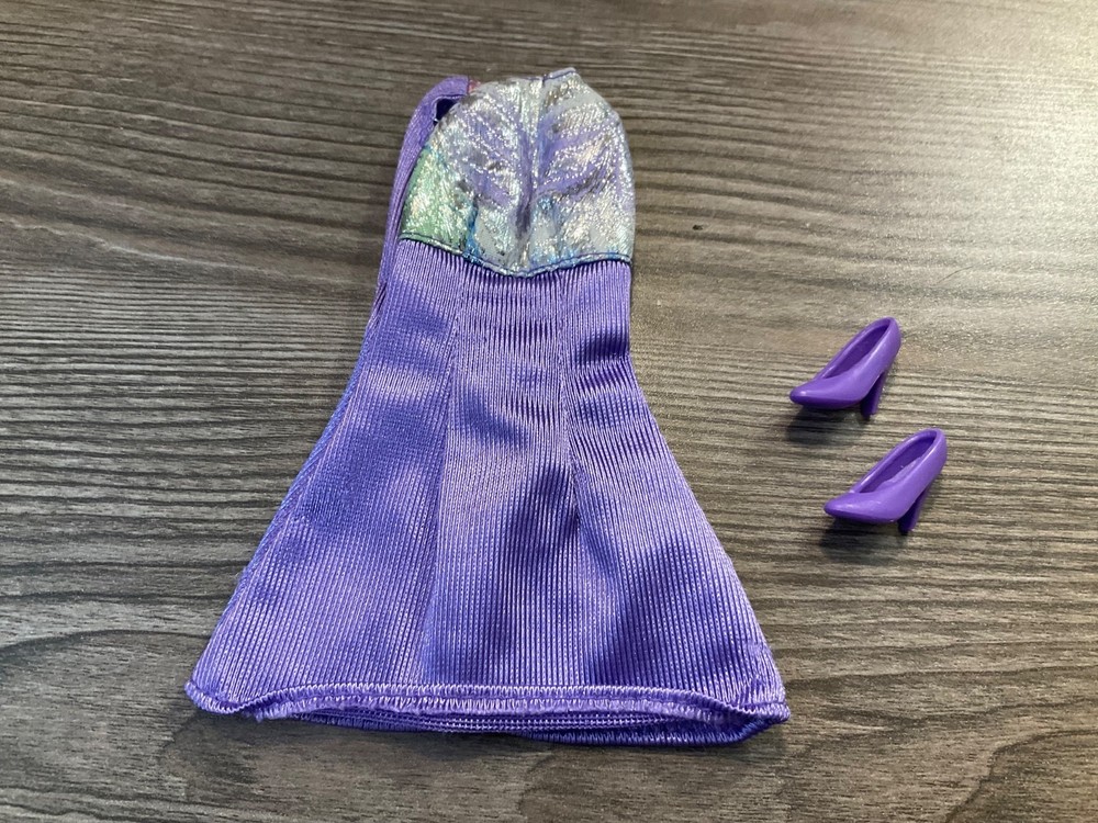 Mattel  Barbie Doll Clothes  Multicolor Dress Shoes Outfit Lot