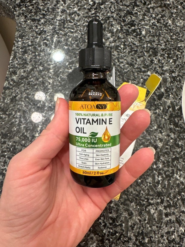 Ultra Pure Vitamin E Oil 75,000 IU D-Alpha Tocopherol 2 Fl Oz