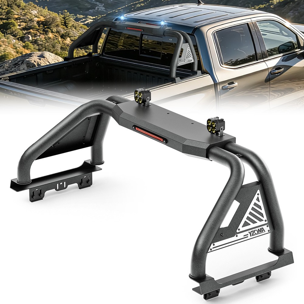 61''-66.9'' Adjustable Truck Bed Sport Roll Bar For Tundra/Ram/Frontier/F-Series