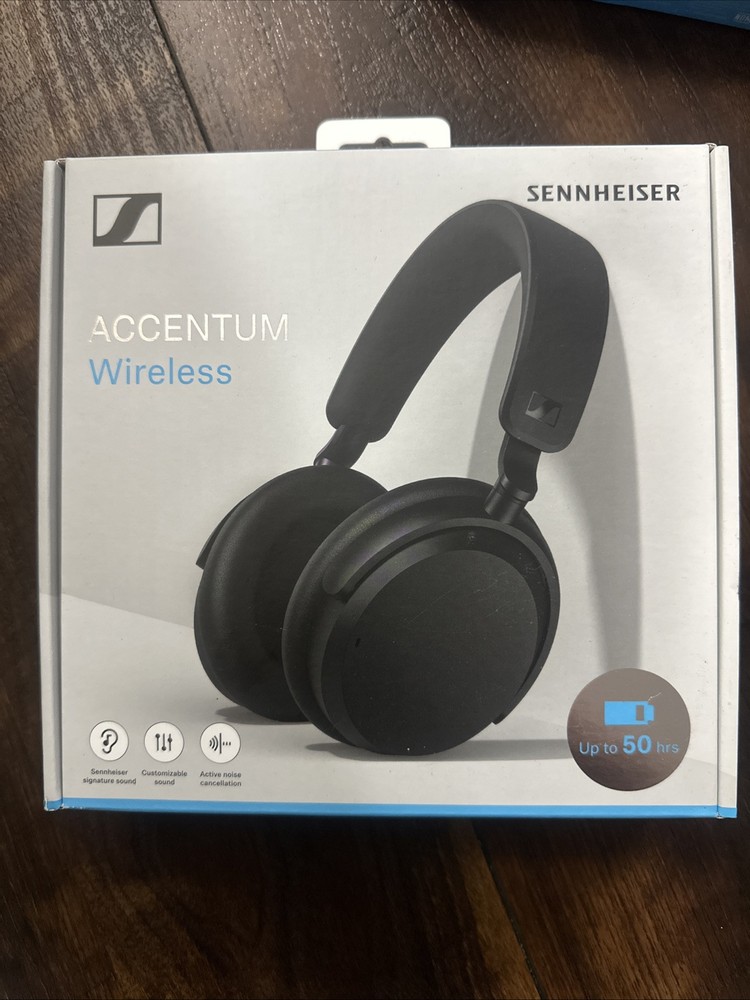 Sennheiser Accentum Wireless Over-Ear Bluetooth Headphones in Black ACAEBT
