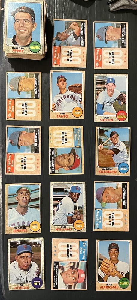 1968 Topps Baseball Lot Of 81