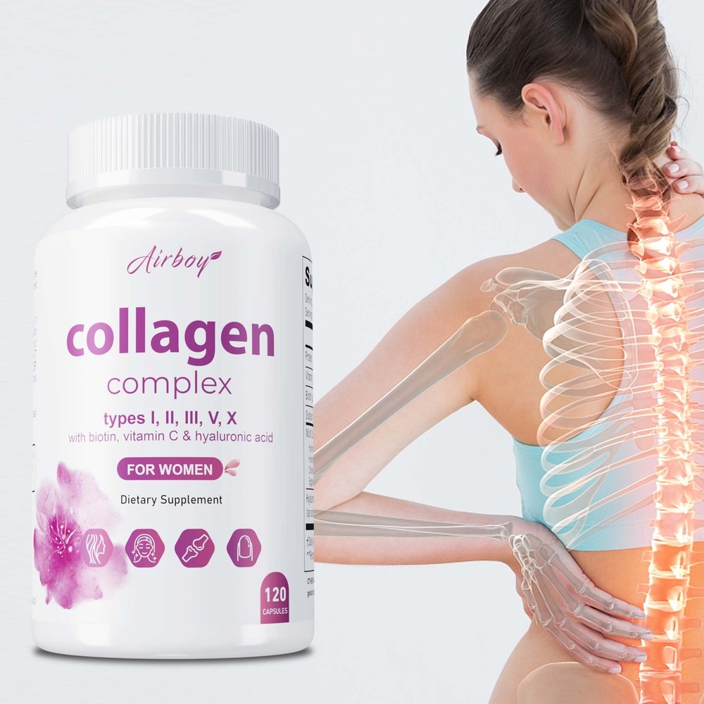 Collagen Complex - Hyaluronic Acid,Biotin, for Hair, Skin, Nails, Bones & Joints