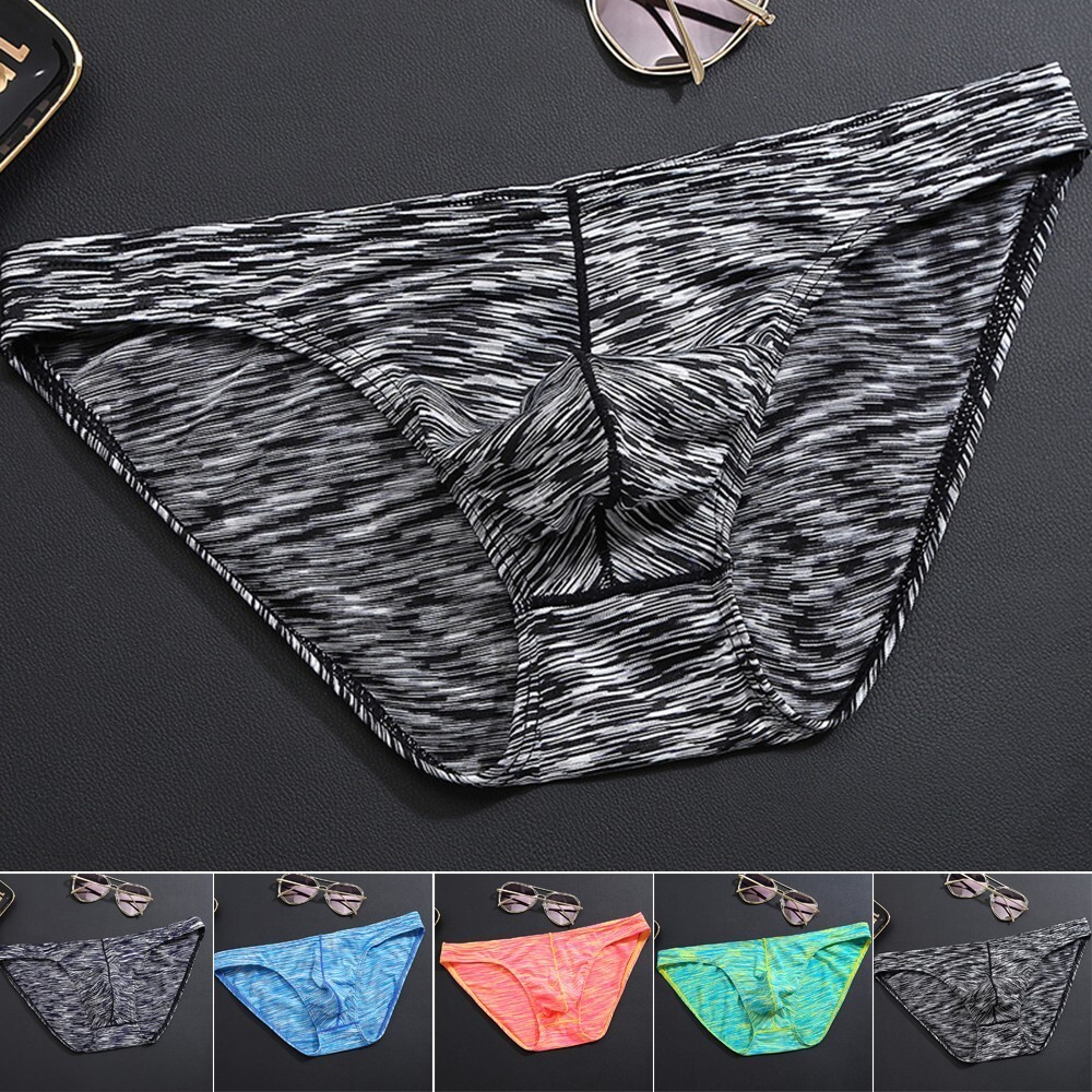 Mens Sexy Underwear Low Rise Briefs Thong Breathable Bikini G-String Underpants