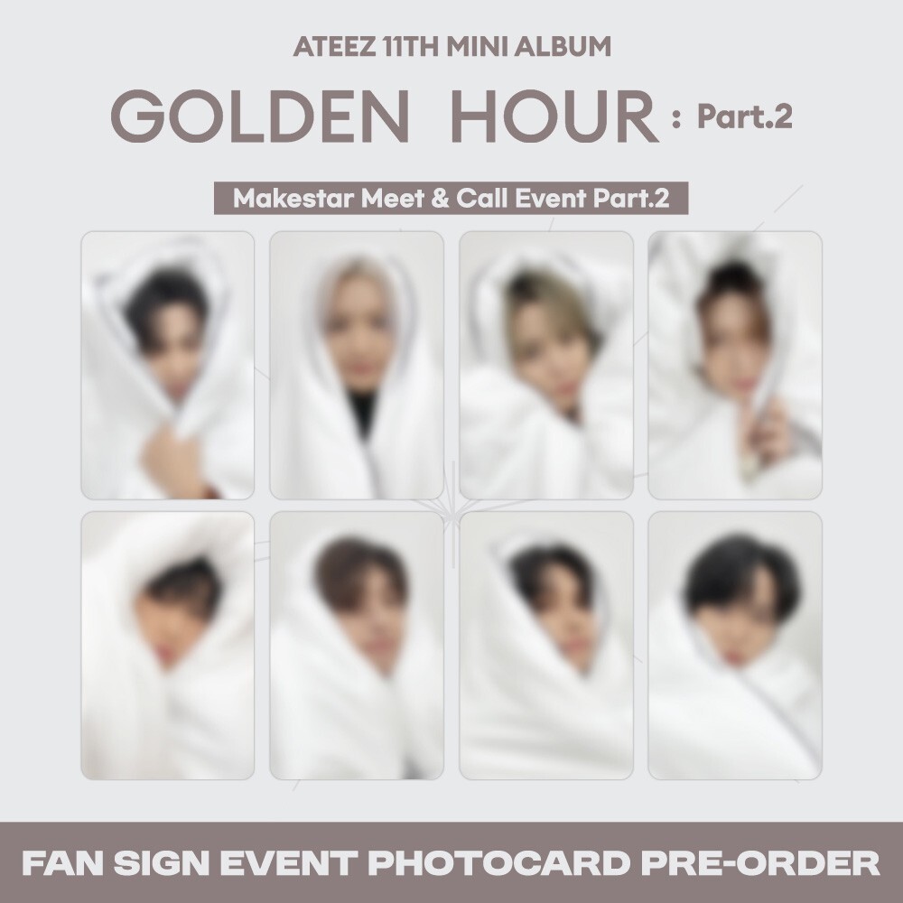 [PreSale] ATEEZ Golden Hour Part.2 Makestar Meet & Call Event Part.2 Photocard-image