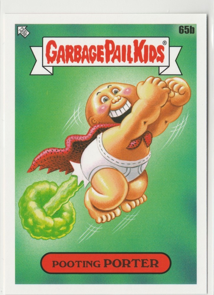 Pooting Porter #65b Garbage Pail Kids GPK 2022 Book Worms Trading Card