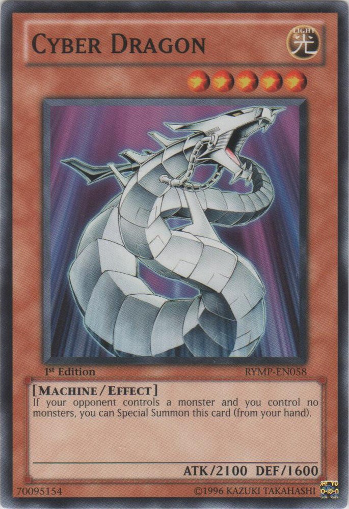 Cyber Dragon 1st Edition Common Lightly Played x3 RYMP-EN058-image