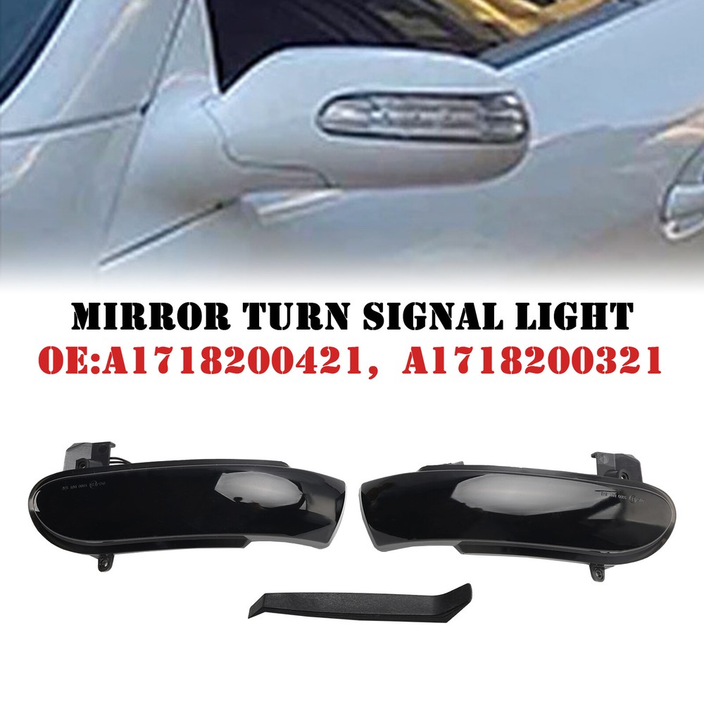 Smoked LED Sequential Side Mirror Turn Signal Light for Mercedes-Benz SLK