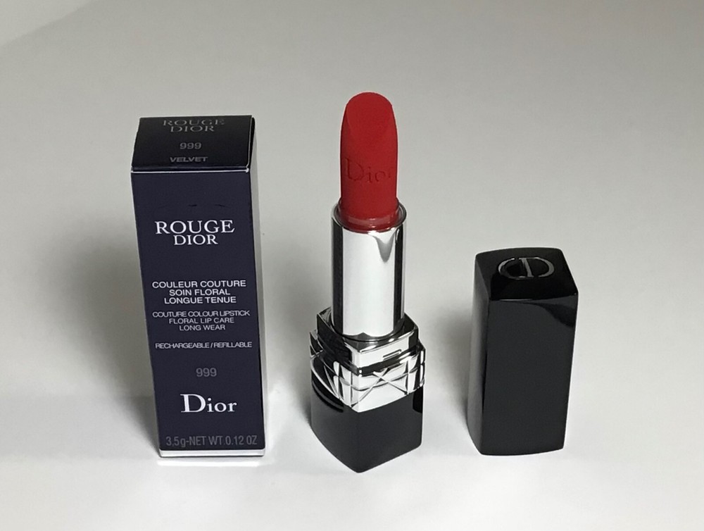 Dior 999 Velvet Longwear Refillable Lipstick Rouge Dior