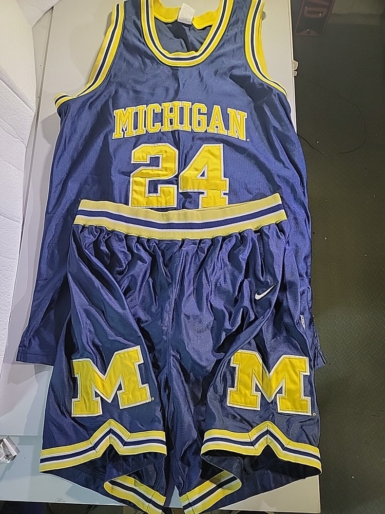 Jimmy King Michigan Wolverines Vintage 90s Jersey 48 and Shorts Lg Fav 5