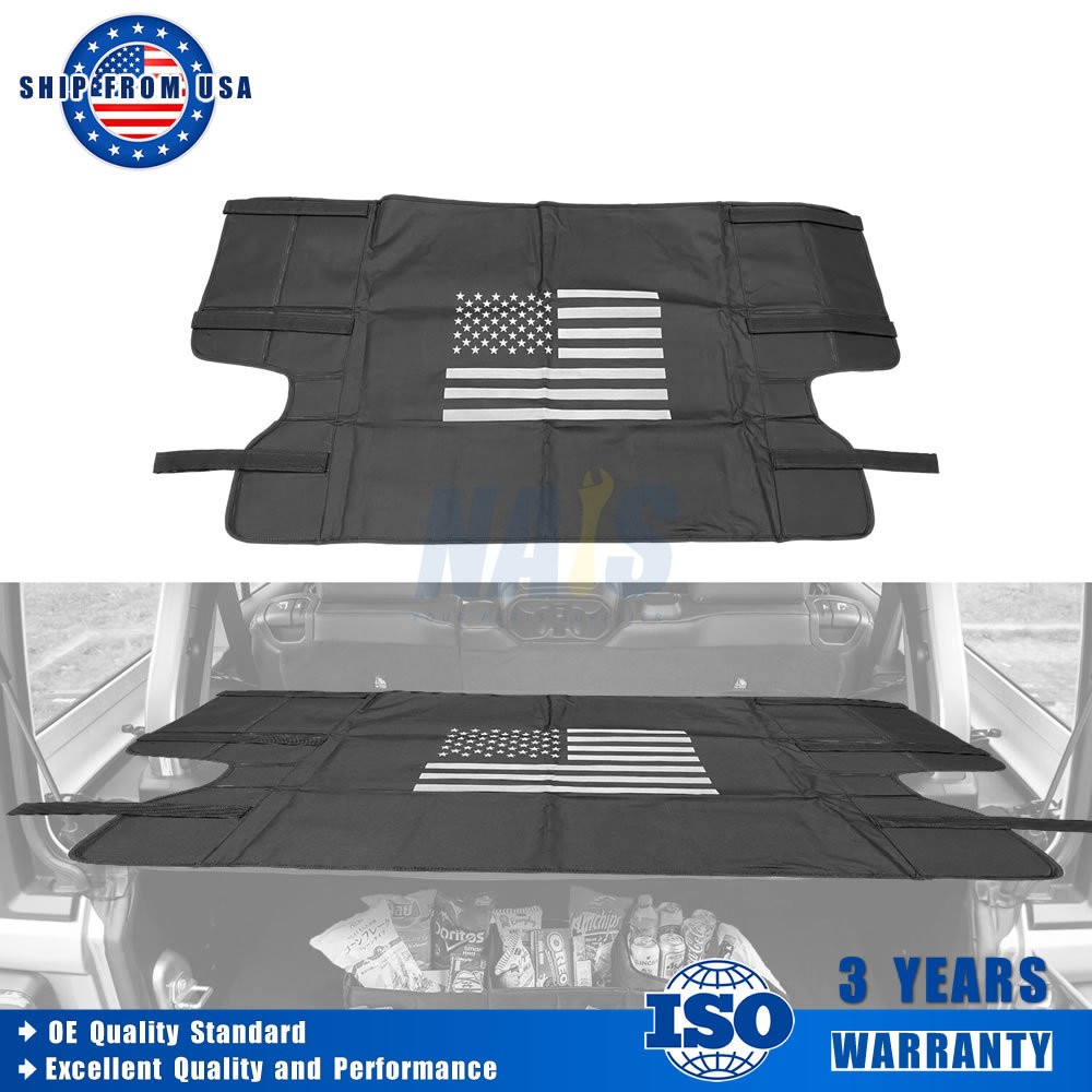 Trunk Cargo Cover Shade Security Shield for 2007-18 Jeep Wrangler JK JKU 4-Door