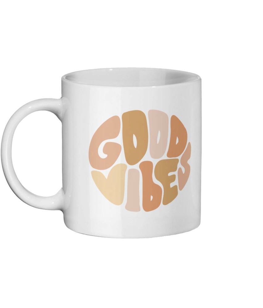 Good Vibes Mug Good Vibes Only Mug For Using At Work Trendy Mug Trendy Gift Happ