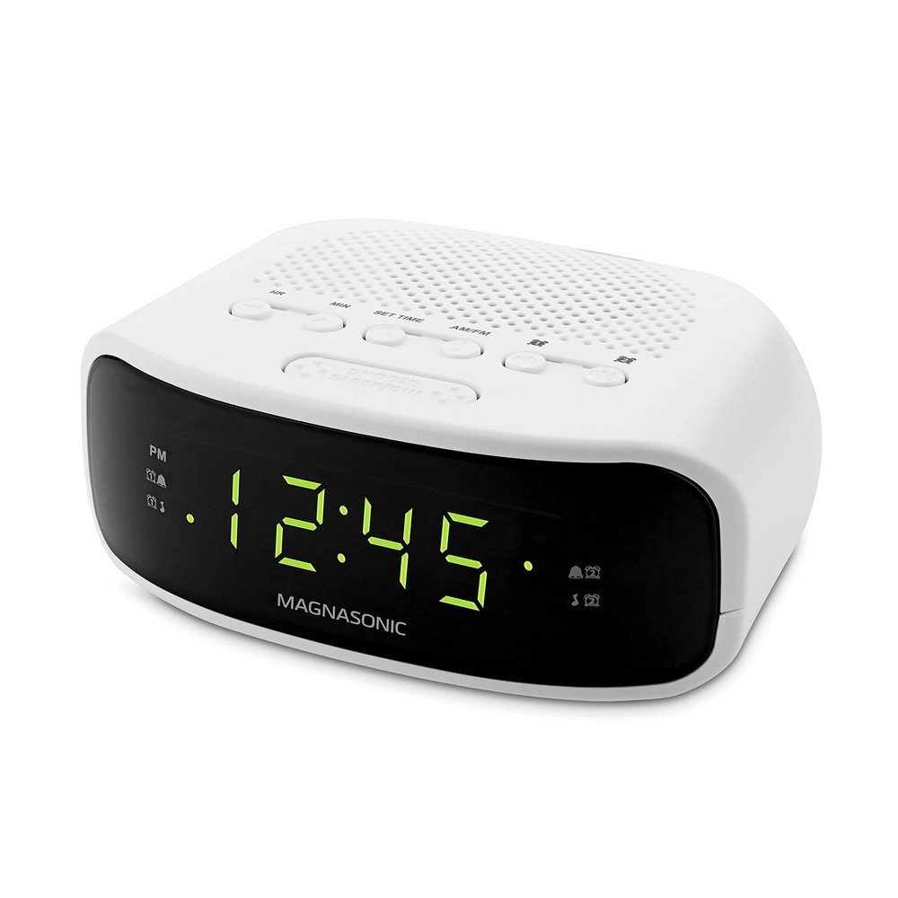 Digital AM FM Clock Radio with Dual Alarm Battery Backup Sleep Timer Snooze Function