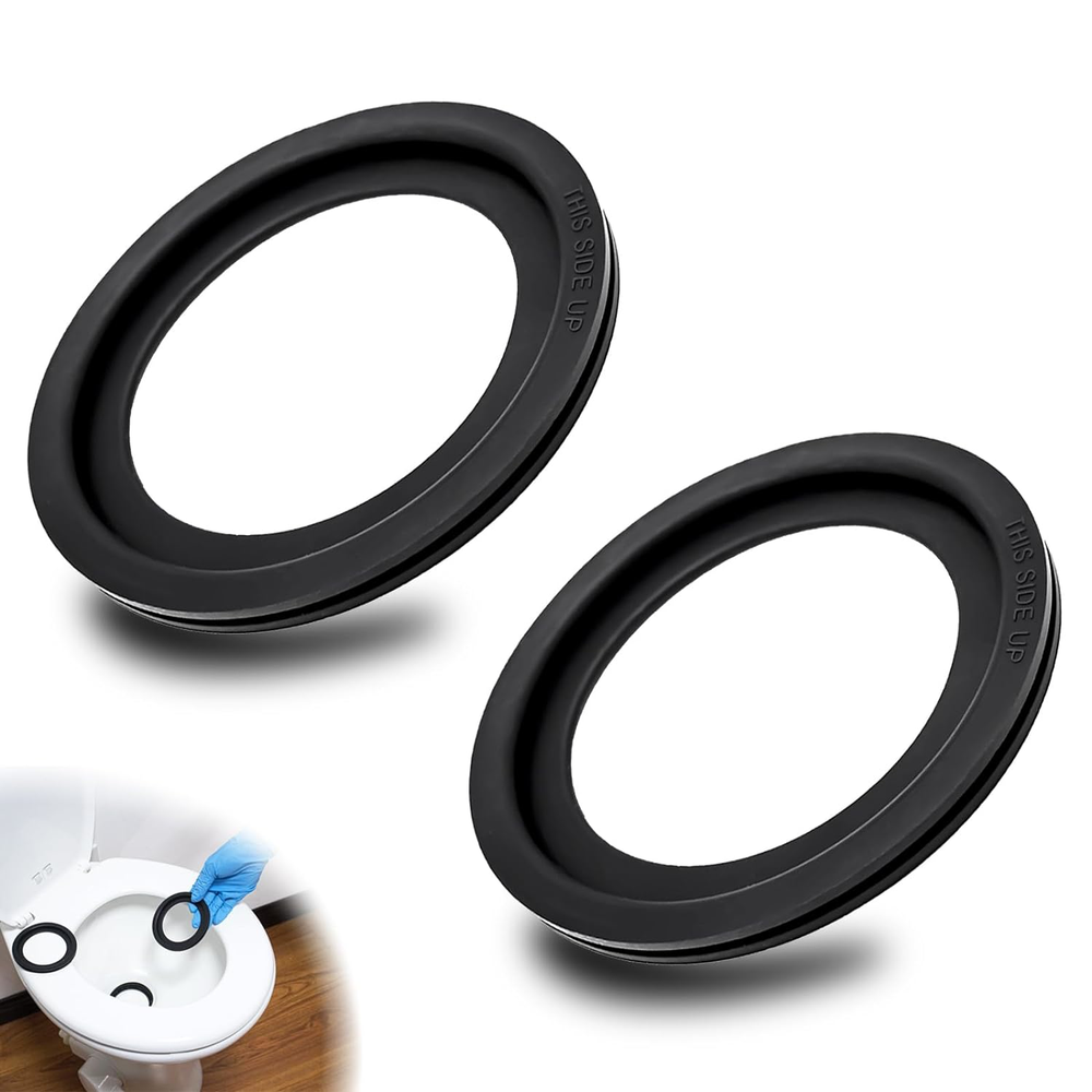 Dometic Toilet Seal Replacement Kit - RV Flush Ball Gasket Rubber (2 Pack)
