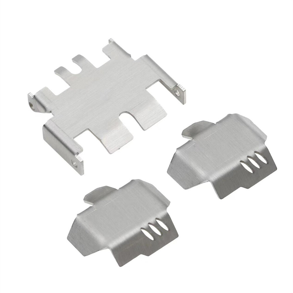 Stainless Chassis Armor Skid Plate for TRX-4M 1/18Defender/Bronco RC Car