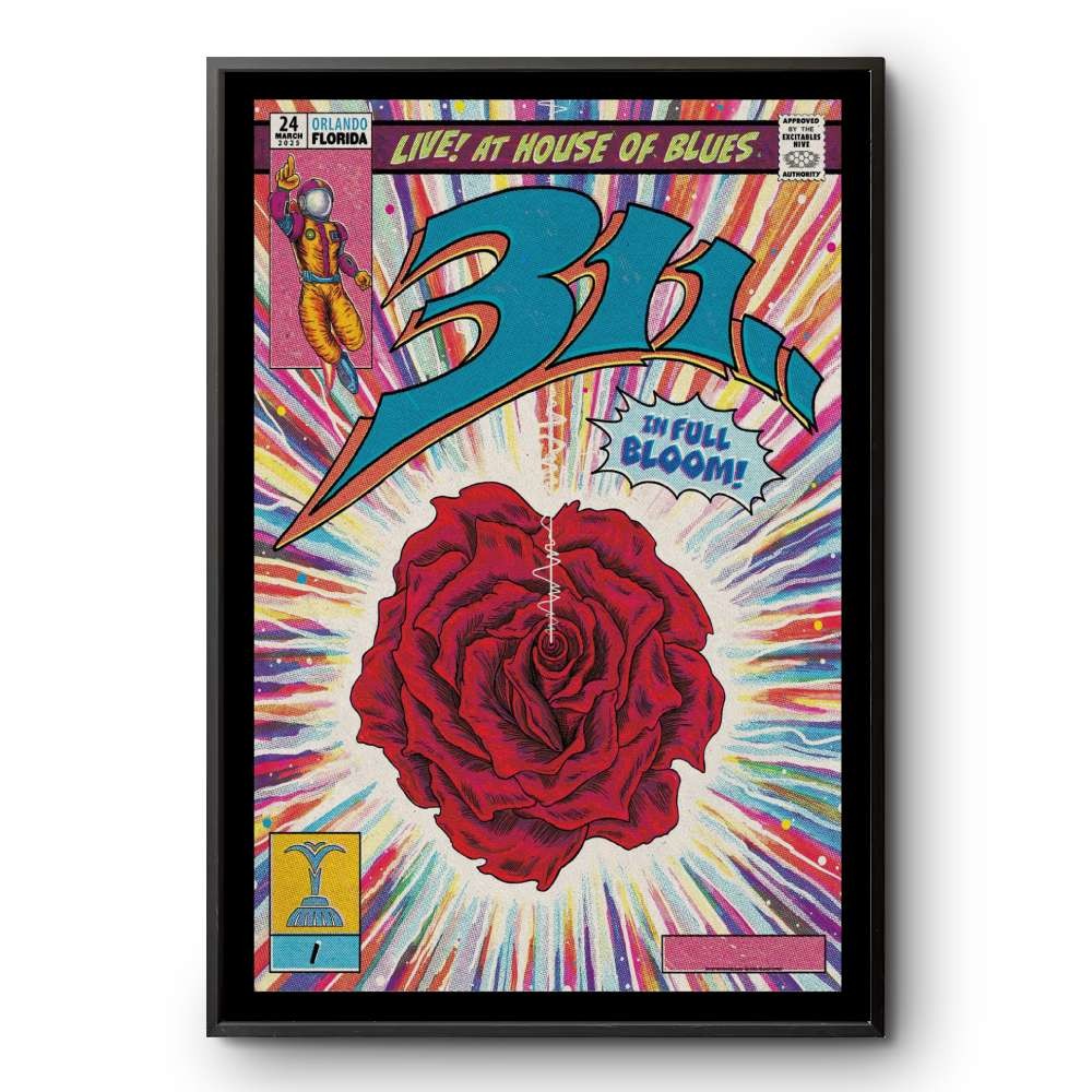 311 Orlando House of Blues Tour Poster Mar 24 2025